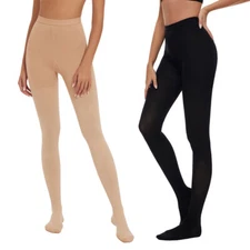 Medical Compression Pantyhose Women & Men, 20-30mmHg Close Toe Tights Medium