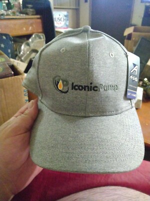 Ahead Authentic Headgear Iconic Pump Trucker Hat Adult Extreme Fit Gray