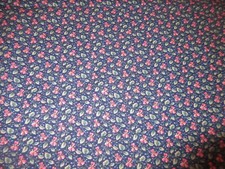 VIP Cranston Cotton Quilt Fabric Calico Pink Flowers Green Leaves Blue Berries