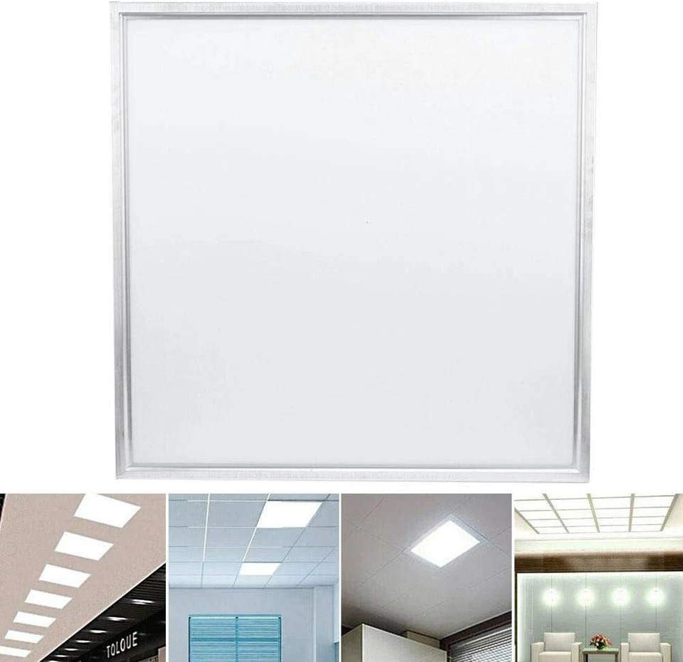 LED PANEL LIGHT SQUARE 48W 595X595MM CEILING LIGHT RECESSED FLAT WALL LAMP 6500k