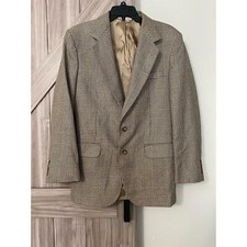 Stafford, men  s tweed houndstooth blazer 40 regular