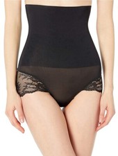 Maidenform DMS704 Black Lace Tame Your Tummy High Waist Firm Shaping Brief M 42