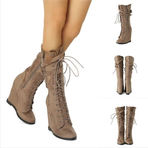 Hot Sale Women Winter Rivet Wedge 
