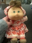 2008 Play Along Cabbage Patch Kid 13in Girl Doll in Cute Outfit
