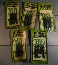 Vintage Mister Twister The Orginal Green Lizard New On Card NOS 5 Packs Of 4