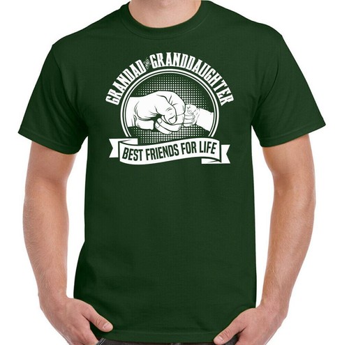 Grandad & Granddaughter T-Shirt Best Friends For Life Mens Funny Fathers Day - Picture 20 of 20