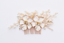 Blush Bridal Hair Comb Hairpiece for wedding accessory
