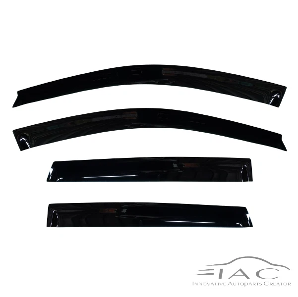 Para Volkswagen Polo 5D 02-08 Visera de ventana Ventilación Parasol Protector de lluvia Visera de puerta Foto 2 de 4