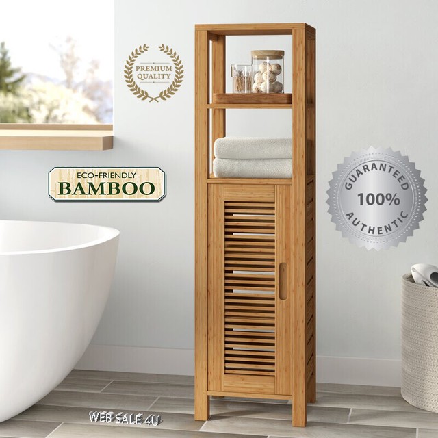 bamboo linen cabinet