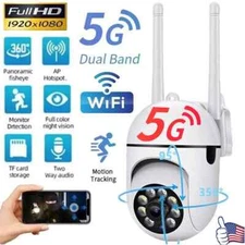 Wireless 5G WiFi Security Camera System Outdoor Home Night Vision 1080P HD Cam-