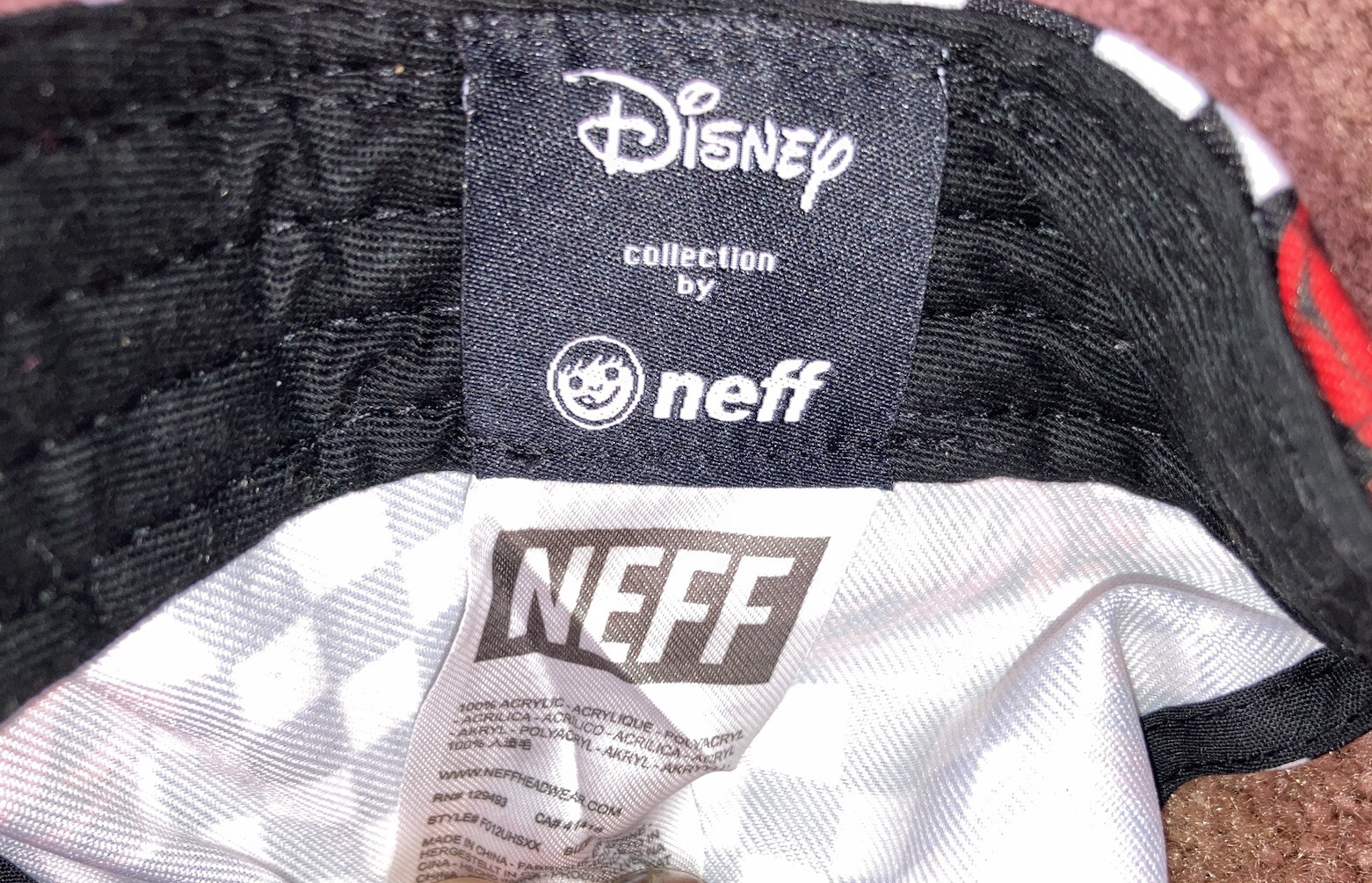 Disney NEFF Collection Mickey Mouse Patch Checker… - image 6