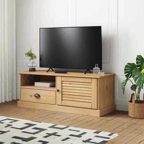 Gabinete de TV VIGO 106x40x40 cm pino de madera maciza - Imagen 1 de 9