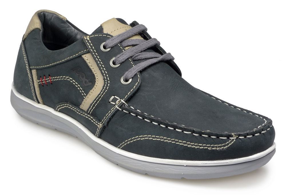 Pod Hombre Casual con Cordones Zapato - Hawk 2 Azul Marino en Talla UK6A UK15