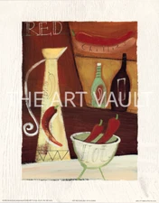 Nicola Evans Kitchen Collage Art Prints Food and Drink Set of 4 11x14 in