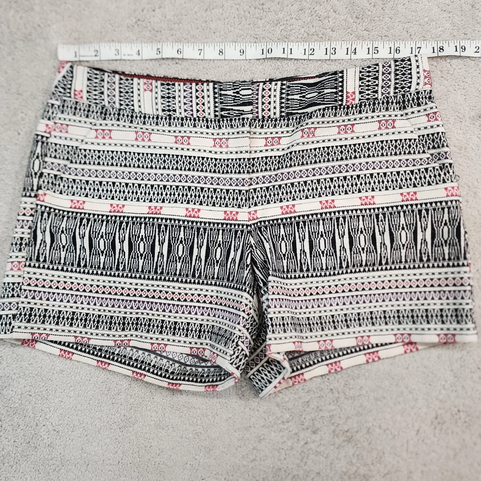 Женские тканые шорты Dalia с юго-западным узором черные размер 10 плоские спереди - Изображение 2 из 4