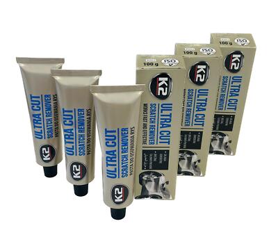 3x K002 Ultra Cut SCHLEIFPASTE Politur Kratzerentferner AUTO Polierpaste 100g