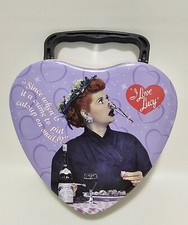 I Love Lucy Heart Shaped Keepsake Tin Tote Item #14369