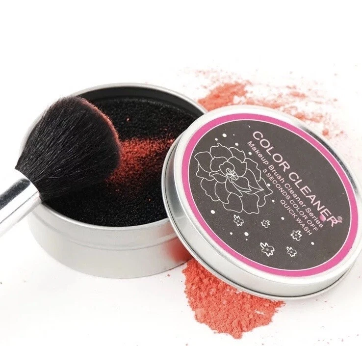 Cepillo de Maquillaje Sombra de Ojos Esponja Limpiador Interruptor de Sombra Solo Removedor de Color Caja Seca Foto 2 de 4