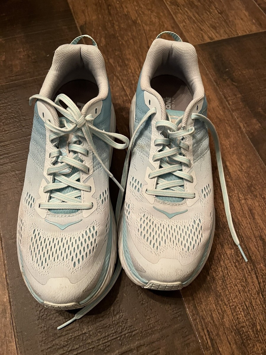 Hoka One One Clifton Antigua Sand Wan Blue Women's Size