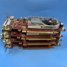 "LOT OF 4" AMD B629 0Y103D DDR2 PCI-E Graphics Card 256MB S-Video DMS59