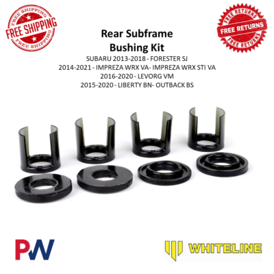 Whiteline KDT938 Rear Crossmember Subframe Bushing Insert Kit Fits