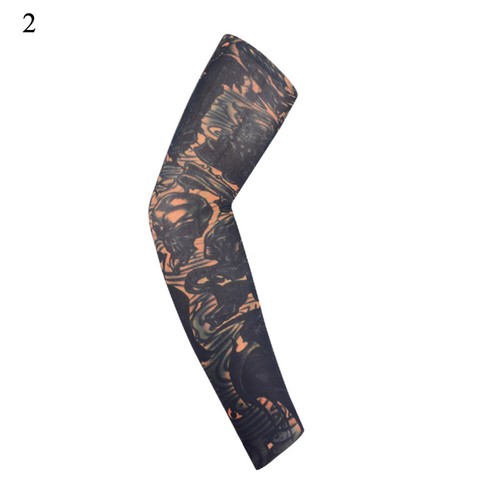Fake Temporary Tattoo Sleeve Full Arm Cover UV Sun Protection Outdoor Sports - Picture 14 of 32