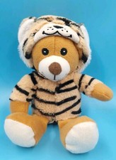 Kik Bär im Tigerkostüm 💝 Schlenker 24 cm Mütze Abnehmbar Stofftier 🐻 Plüsch 🐯