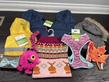 Lot Of Dog Items Size Extra Large Coat Harness Toys 10 Pieces