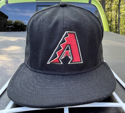Arizona Diamondbacks Baseball New Era 7 3/8 Black Red Logo