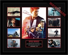 TOM CRUISE MISSION IMPOSSIBLE ACTION HERO LTD ED SIGNED AND FRAMED MEMORABILIA