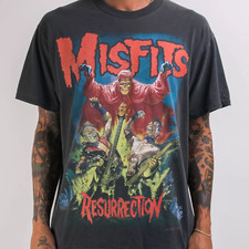 Misfits Resurrection Black Short Sleeve T Shirt Full Size S-5XL
