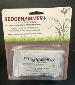 SedgeHammer + Plus TURF Lawn HERBICIDE Nutsedge & Weeds 1 Pack (NEW)