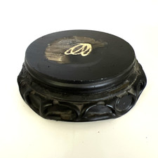 VTG.Hand Carved Signed Wooden Display Vase Stand Plant Pot Solid Strong INV 1