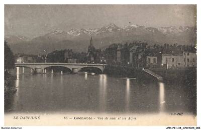 APHP11-0784-38 - Le Dauphiné - GRENOBLE - Night view and the Alps