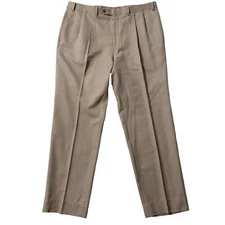 Lauren Ralph Lauren RLL Pants Men 38x32 Gray Pleated Straight Business Corpcore