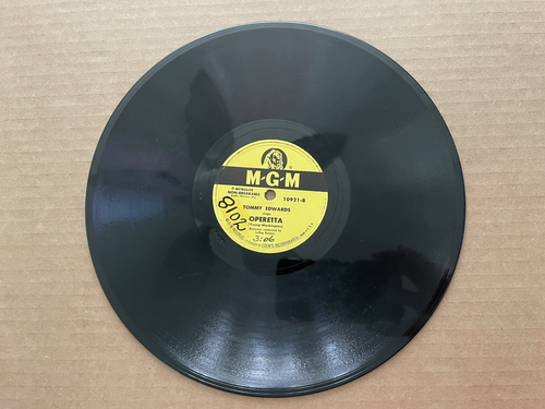 M-G-M Record 78 rpm 10921 Tommy Edwards GYPSY HEART / - Picture 5 of 6