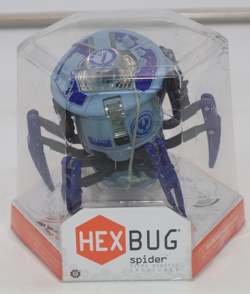 Hexbug Micro Robotic Creature Remote Control Spider Blue Figure NEW