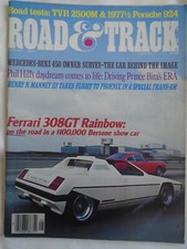 Road & Track Aug 1977 TVR 2500M, Porsche 924