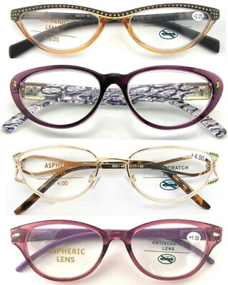Damen Retro Vintage Cat Eye Design Auswahl Lesebrille Elegante Brille