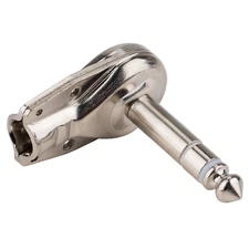 One SWITCHCRAFT 238X 1/4" 6.35 mm Stereo Right Angle Flat Male Pancake Plug