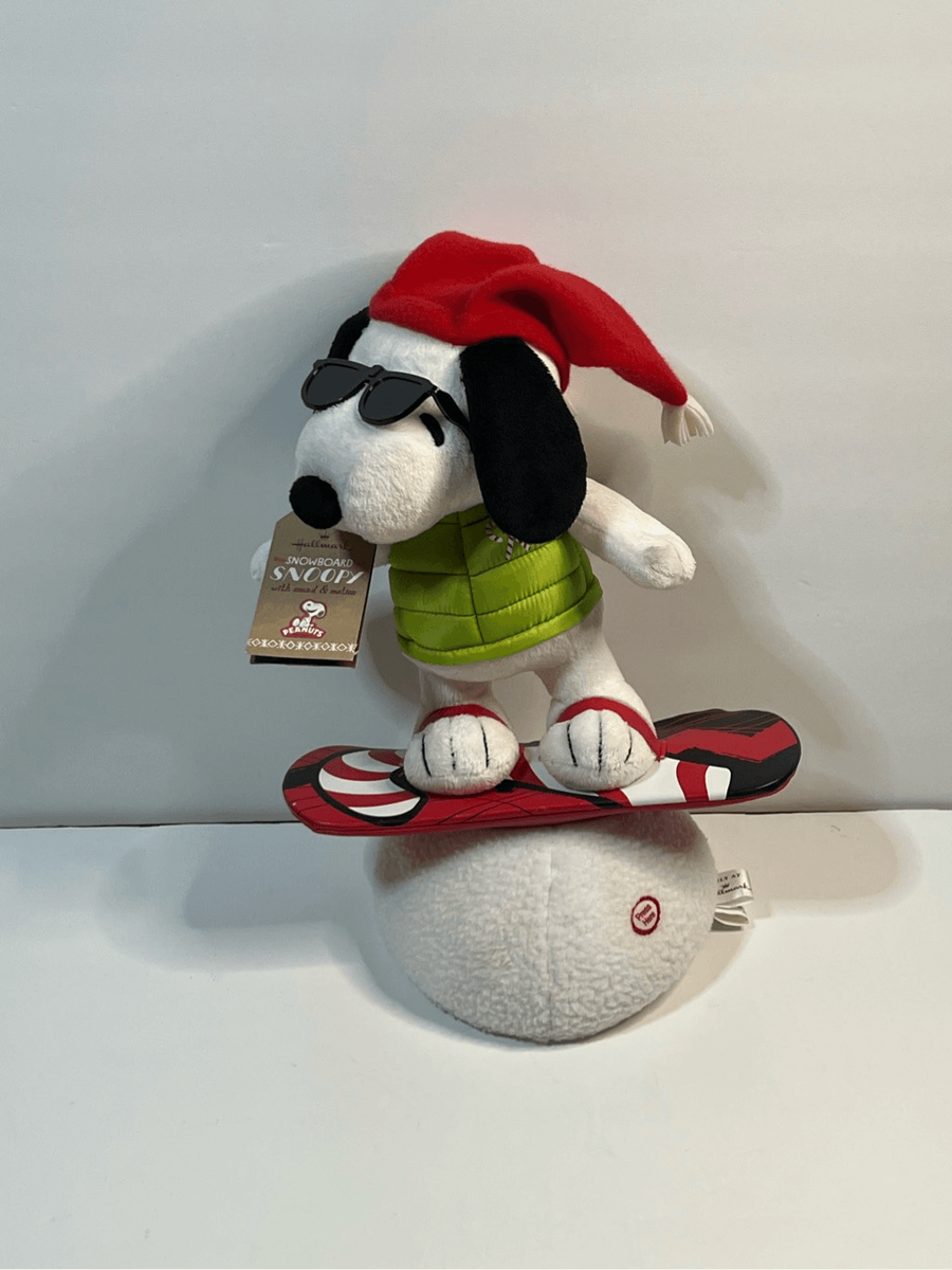 Hallmark Snowboarding Snoopy Animated and Musical Plush Doll w