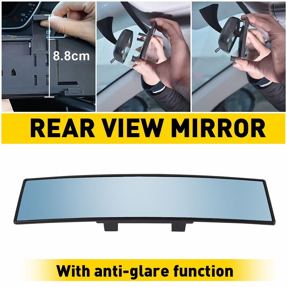 Interior Rear Mirror View 300mm Anti-glare Convex Car Panoramic Wide Angle