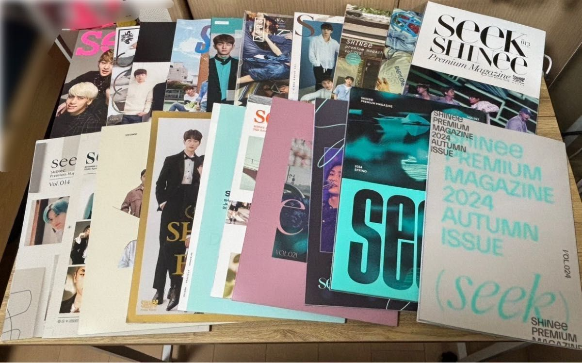 SHINee seek プレミアムマガジン コレクション SHINee Seek Premium magazine Fan club newsletter set Bundle 21