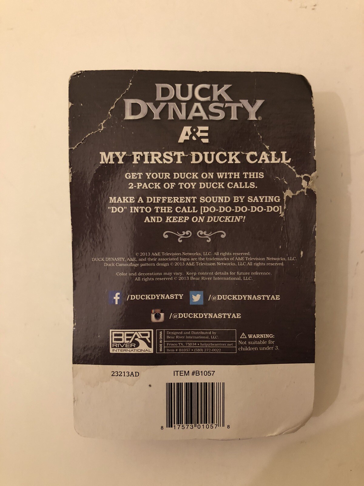 Duck Dynasty My First Duck Call 2 Pack Brand New and Factory Sealed H13 |  eBay