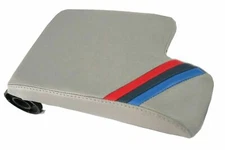 Light Gray w/M Style Stripes Vinyl Center Console Cover For 92-99 BMW E36