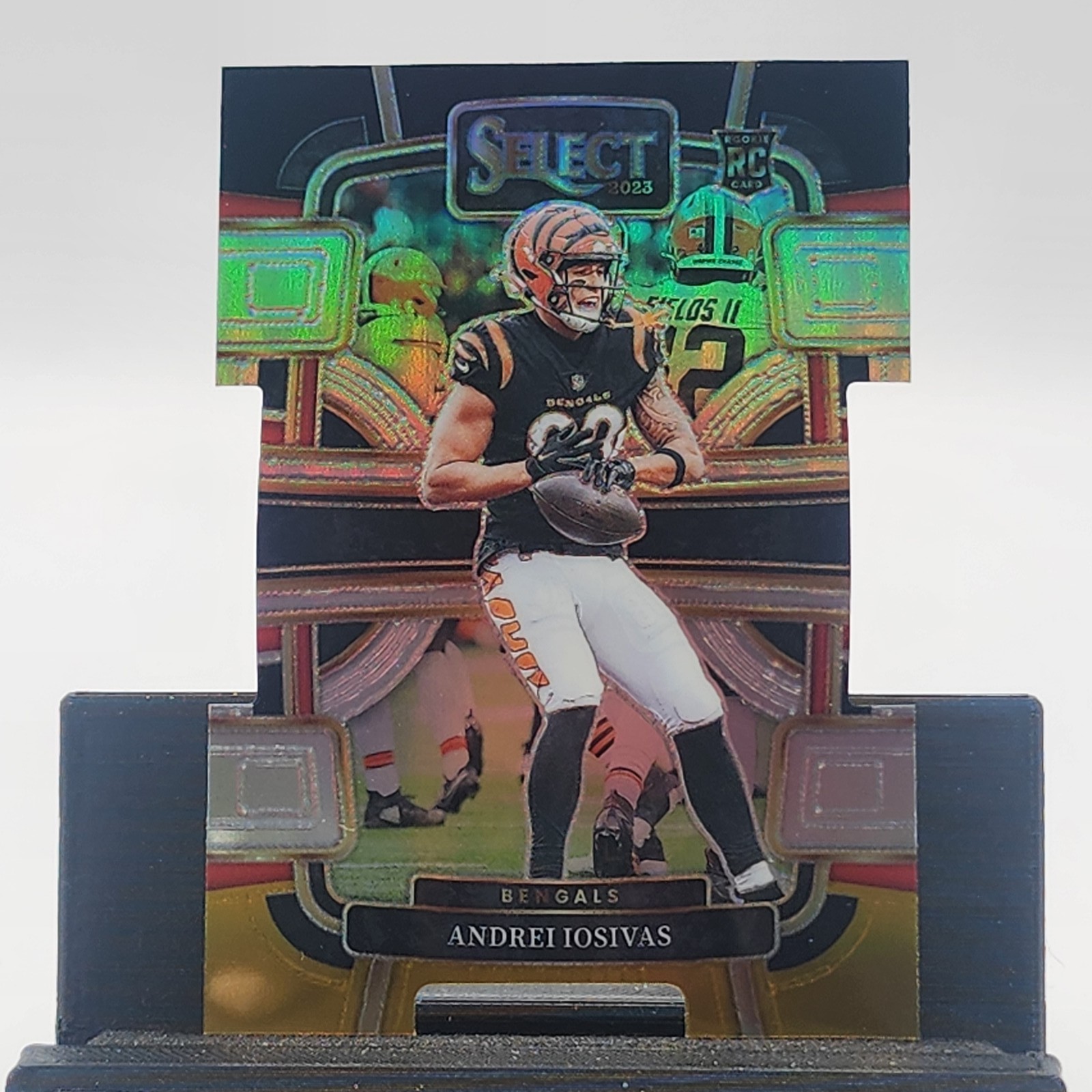 2023 Panini Select #21 Andrei Iosivas Black and Gold Prizms Die Cuts