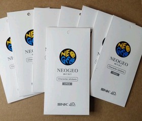 SNK NEOGEO MINI FULL SET OF 12 Console Character Stickers JAPANESE MARKET RARE