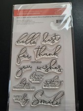 SPELLBINDERS Best Year Sentiments Clear Stamp and Die Set CDOM-Jan26