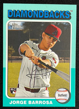 2024 Topps Heritage High Number Aqua Border (RC) Jorge Barrosa #690 Diamondbacks