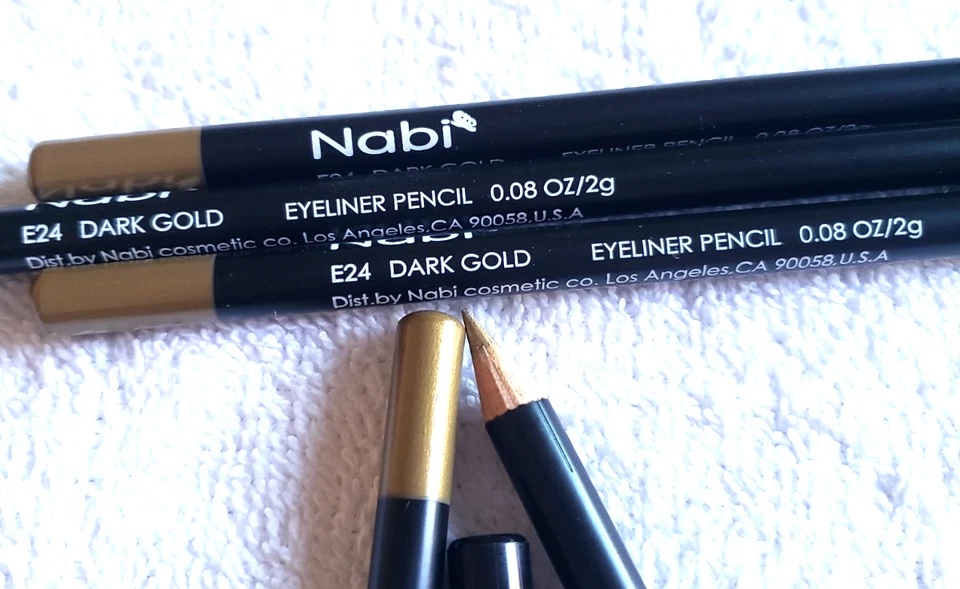 Eyeliner Pencil Dark Gold Color 12 Eyeliner Pencils Lot 7" Long - Image 4 of 4